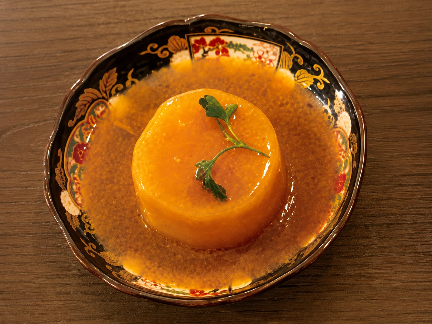 大根のポルチーニソース掛け